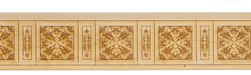 Dolls House Wainscot Interior Two Pattern Paneling Laser Cut Wood Wainscoting