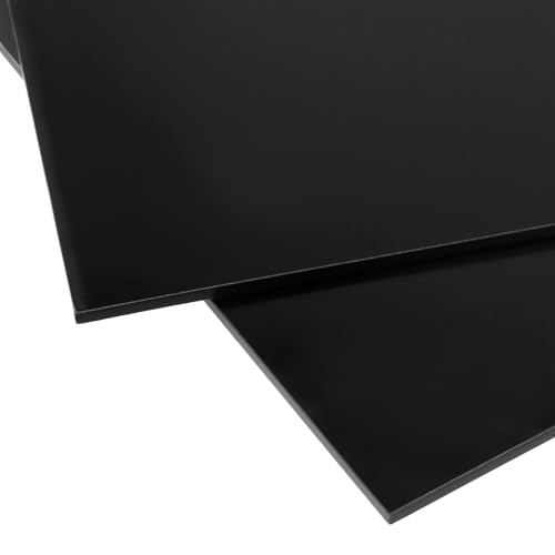 Planchas acrílicas negras contra roturas para proteger mesas y crear manualidades 3
