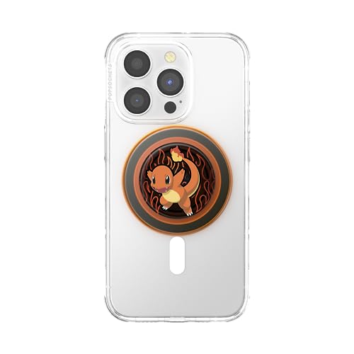 PopSockets Handygriff für MagSafe, magnetisch- Charmander Flamme – Ansicht 2
