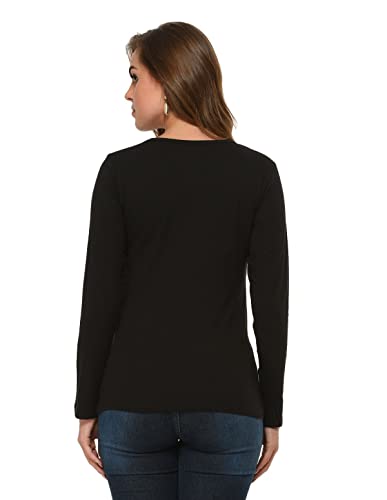Image of Frenchtrendz Women's 100% Cotton Full Sleeves Round Neck Top