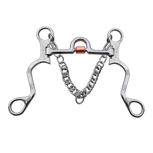 Mors de cheval à chaîne en acier inoxydable durable de marque Hrippy - 2
