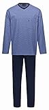 Herren Schlafanzug lang dark saphir 102