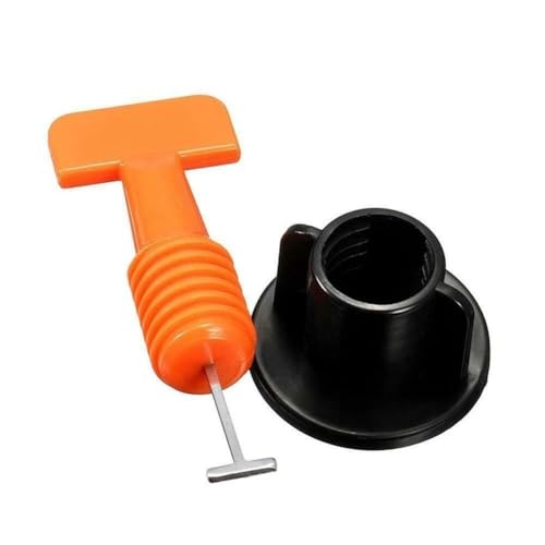 Lecreatekit Sistema de nivelación de azulejos reutilizable con llave – Niveladores de plástico PP y acero al manganeso para azulejos de 3-16 mm, 1,5 mm + espacio entre juntas, incluye 150 niveladores
