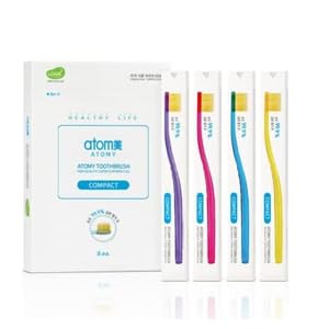Amazon | Atomi Atomy Atom美 アトミ アトミコンパクト歯ブラシ8本
