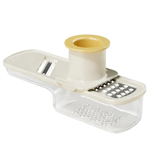 Rallador multiuso 3 en 1 para jengibre y ajo beige miniatura 1