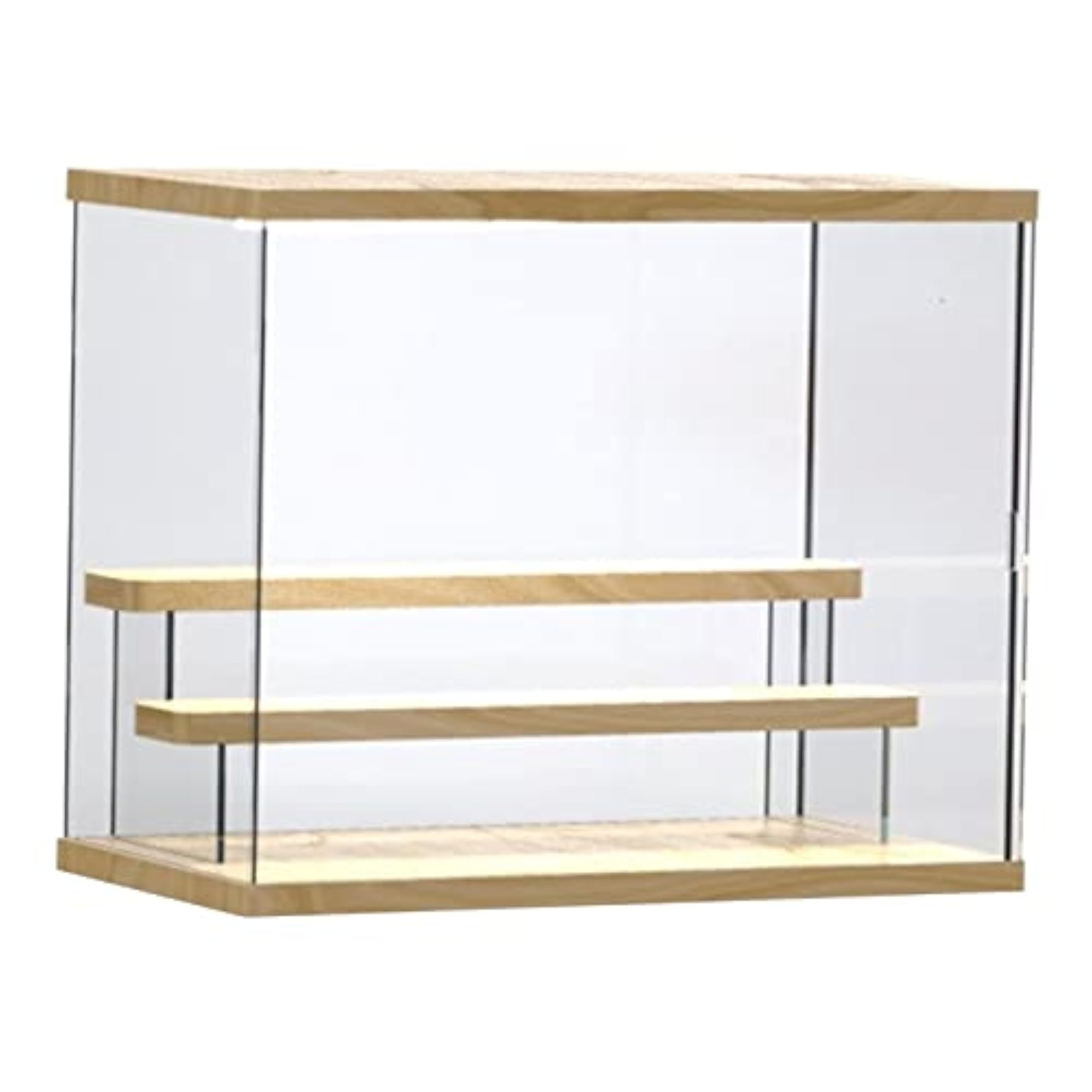 Dustproof Acrylic Display Rack with Lights, 3-Step Storage Solution