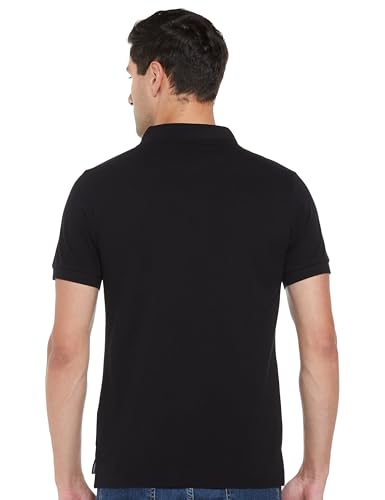 Image of Colour Block Cotton Polo Shirt