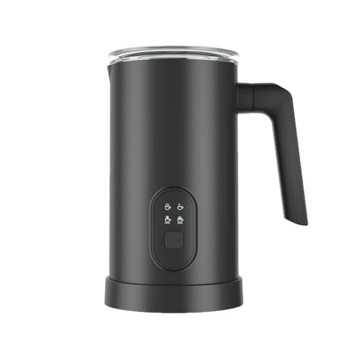 AOPIPI ミルクフロスティングマシン、全自動、110V、大容量350ml、スタンド付き、4機能(ホット/コールド)、操作簡単、使い勝手が良い、水洗い可能、お手入れ簡単、電動ミルク泡立て器、カフェラテアート用、家庭・業務用・カフェ・キッチンに最適。 (1