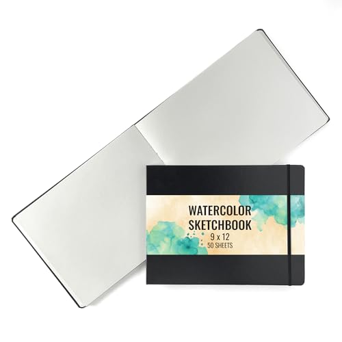 Image of ArtSkills Watercolor Journal for Painting, 200 GSM Sketchbook with Watercolor Paper, 50 9 inch x 12 inch Sheets