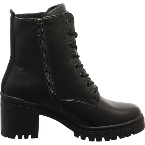 s.Oliver Damen Stiefeletten zum Schnüren mit Blockabsatz Herbst, Schwarz (Black), 38 EU – Ansicht 4