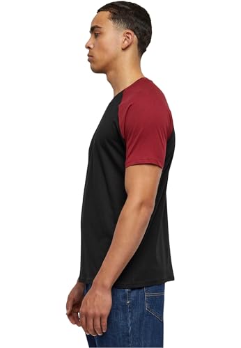 URBAN CLASSICS Camiseta Básica Hombre de Manga a Corta, Cuello Redondo, Algodón, Largo Normal, Estilo Moderno, Disponible en distintos colores, Tallas XS - 5XL