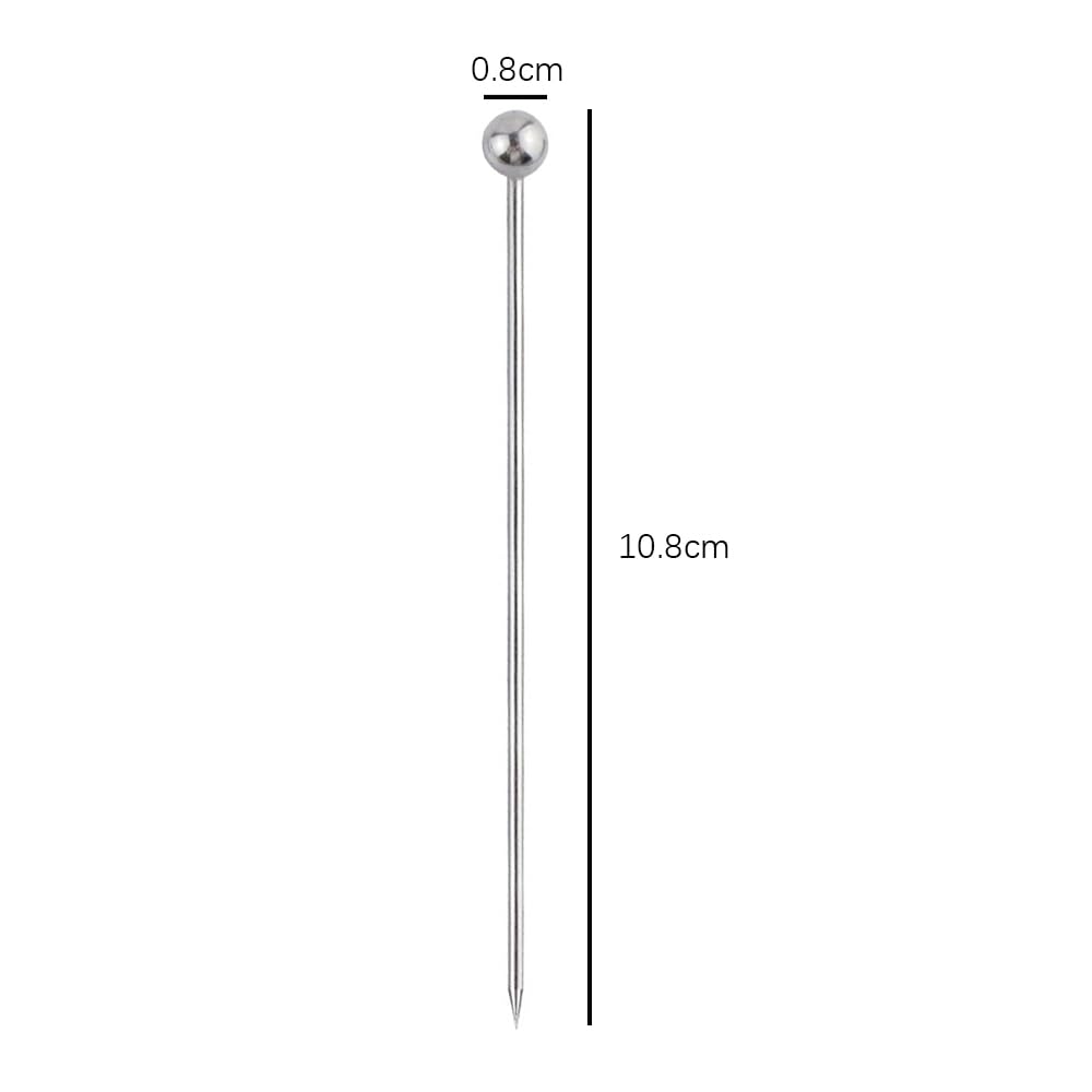 25 Piezas Palillos de Cóctel de Acero Inoxidable, Martini Pinchos Brochetas de Bebidas de Metal Reutilizables Palillos de Cóctel Juego de Palillos de Bebidas de Oliva para Fiestas Eventos