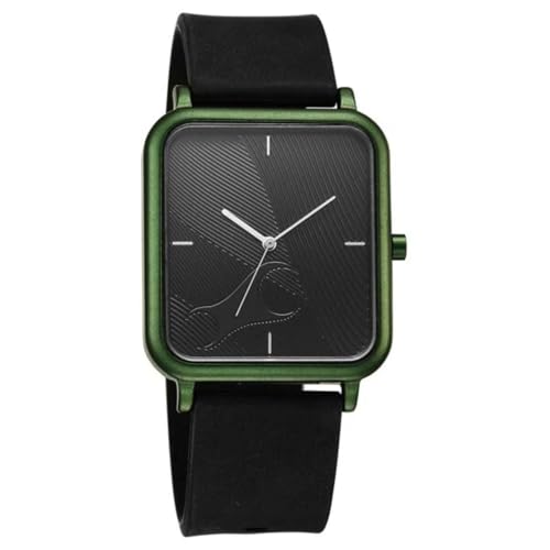 Image of Fastrack Tees Black Rectangular Dial Silicone Watch for Unisex - 38115AP02
