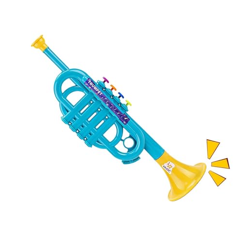 Kinder Trompete Spielzeug mit realistischem Design interaktives Musikinstrument für Eltern-Kind-Spiel frühe Bildung durch Klangerkundung Vorschulkinder