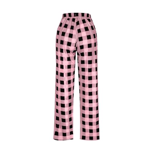 GOFULY Plaid Pajama Pants Men Wide Warm Sleep & Lounge Pj Elastic Waist Drawstring Pants Baggy Sleepwear With Pockets3