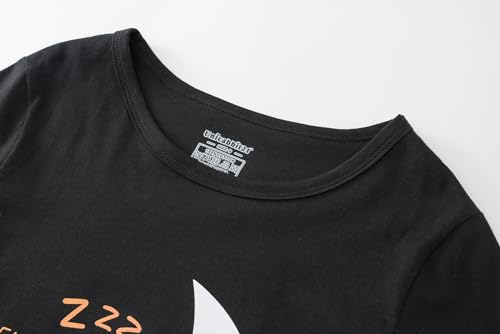 Summer Pajamas for Girls Big Kids Cute Cartoon Soft Nighty Sleepwear 2-Piece Short Sleeve Set Size 6-162