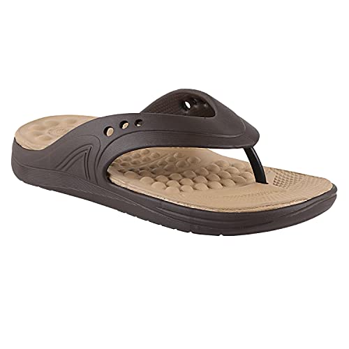Image of URJO FOAM Men's Slippers /FlipFlops Lightweight Super Flexible Arch Support Durable Anti Skid & Stylish Dailywear Slippers /FlipFlops for Men