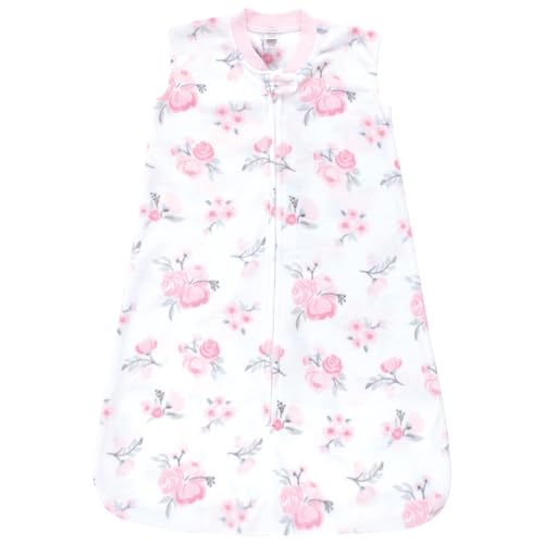 Hudson Baby Infant Girl Plush Sleeping Bag, Sack, Blanket 2pk, Basic Pink Floral, 18-24 Months3