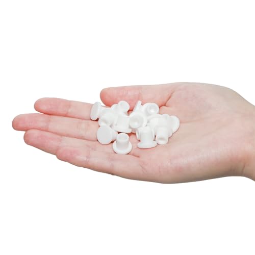 Image of 30 PCS Silicone Rubber Plug,White Hole Plug,Waterproof Plug Tube Plugs Hole Plug,Flexible Hole Plug Cover Fit for 0.33 inch /8.3mm