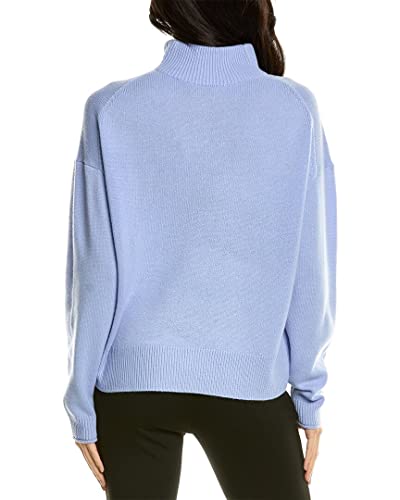 Theory Women's Drawstring Cashmere Pullover, Powder Blue, S #TOP1