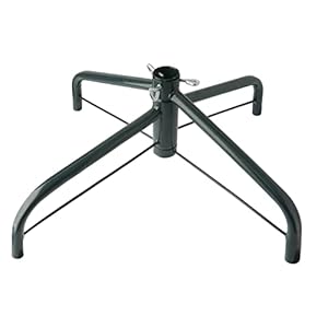 Ouvin Künstlicher Weihnachtsbaumständer aus Metall, faltbar, mit Rädern, 53 cm