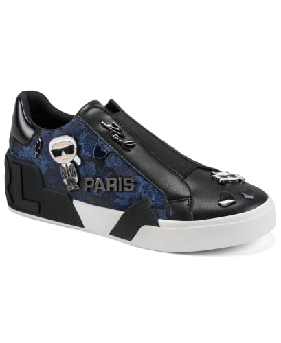 Image of Karl Lagerfeld Women's Mavise Slip on Sneaker with Pins