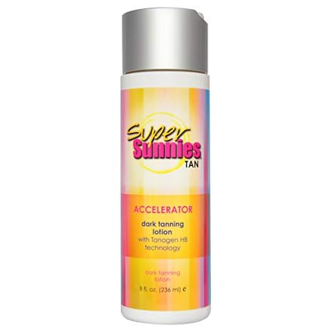 Super Sunnies Tan Accelerator for Outdoor and Indoor Tanning, 8 Ounce Cover