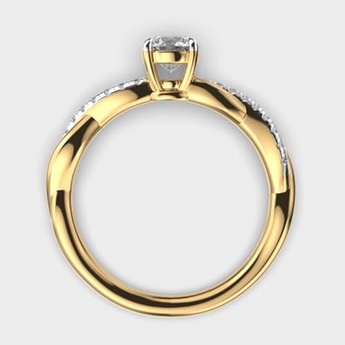 Bague torsadée en argent 925 Lone Glow le cadeau de luxe idéal