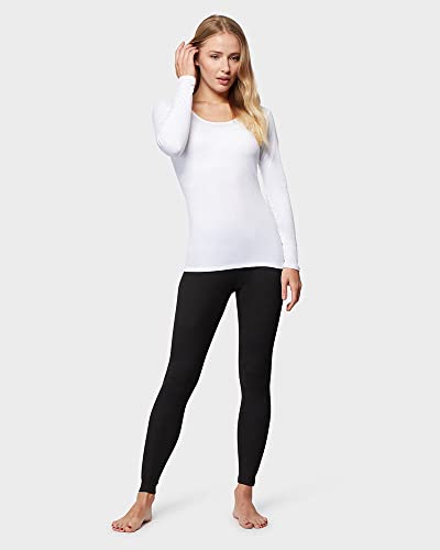 32 Degrees Women's Lightweight Baselayer Scoop Top | Long Sleeve | Form Fitting | 4-Way Stretch | Thermal2