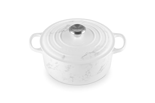 Image of Le Creuset Enameled Cast Iron Signature Round Dutch Oven, 4.5 qt., Marble