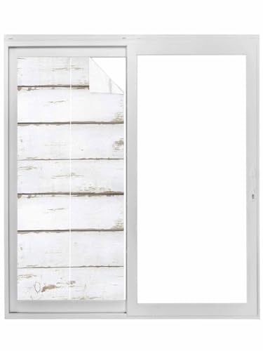 Película de Privacidad para Ventana Madera Blanca 23.6x59 in miniatura 1