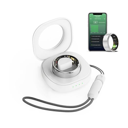 Aichiken Smart Ring Health Tracker, Sleep&Exercise Monitor Heart Rate,Blood Oxygen,Fitness Trackers for Man&Women -Long Lasting Batteries,Waterproof Sleep Tracking Wearable (Silver, 7)