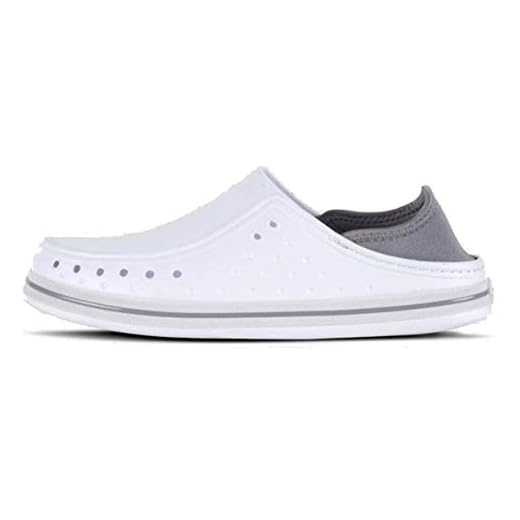 Work Team Zueco EVA unisex, ultraligero, ergonómico, anatómico con elástico en talón. HOMBRE Blanco 38/39