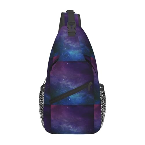 Universe With Stars And Galaxy Interstellar Stylish Men'S Messenger Bag - Durable Polyester, Huge Capacity & Adjustable Strap