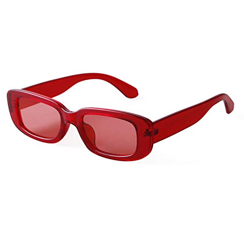 Image of ADE WU Rectangle Sunglasses for Women Men Retro 90s Sunglasses Trendy Black Tortoise Shell Glasses Y2K