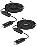 【Alimentation portable, connectivité ininterrompue】 Câble d'alimentation USB A 5 V à 12 V CC 5,5 x 2,1 mm avec puce intelligente intégrée. Ce câble augmente de manière fiable la puissance de 5 V des ports USB (batteries externes, ordinateurs portables) à une sortie stable de 12 V/1 A, spécialement conçue pour les appareils compacts tels que les routeurs et les modems optiques. En cas de coupure de courant imprévue ou lorsque vous êtes en déplacement, il suffit de connecter une batterie externe en un clic pour maintenir une connectivité réseau continue. Gérez sans effort le travail à domicile, les cours en ligne ou les besoins temporaires en matière de réseau d'urgence.