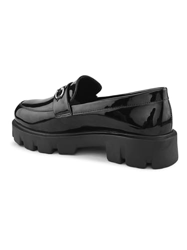 Image of STANPHORD Mens Loafers Stanphord Men's Slip On Loafers Shoes | Comfortable Lightweight Stylish Footwear for Casual, Formal TPZN 2231 Black-7