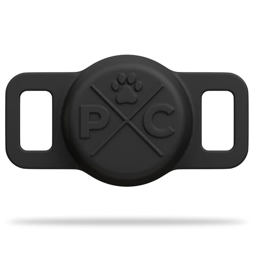 Pup Culture Suporte para coleira de cachorro AirTag, extradurável, leve e protetora AirTag para cole