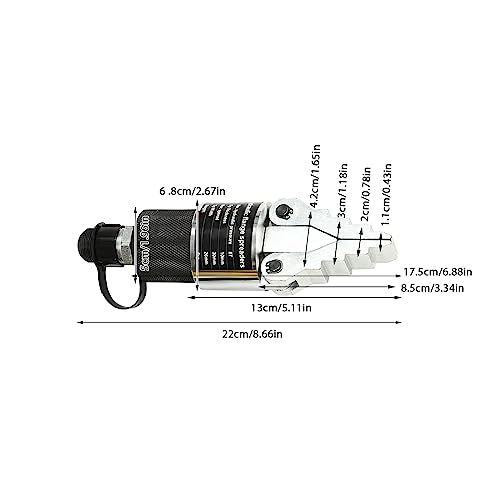 8T Split Hydraulic Spreader 30mm Spreading Stroke,Manual Flange Splitter 10mm Thick Tip,Hydraulic Pliers Flange Spreader w/Hydraulic Pump
