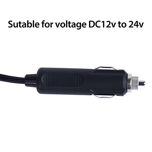 HANAIETTE YUMU 2m 12V DC Replacement Car Cooler Cool Box Mini Fridge 2 Pin Lead Cable Plug Wire (YUMU001)