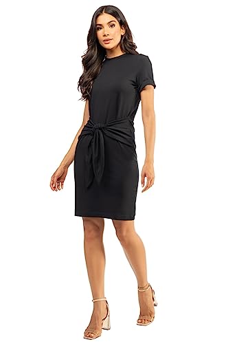 Vestido Molecotton Faixa, Guess, Feminino, Preto, G