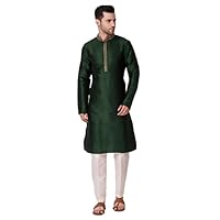 koshin Men’s Embroidered Art Silk Square Digitally Kurta For Festive And Wedding – SP-EM-001