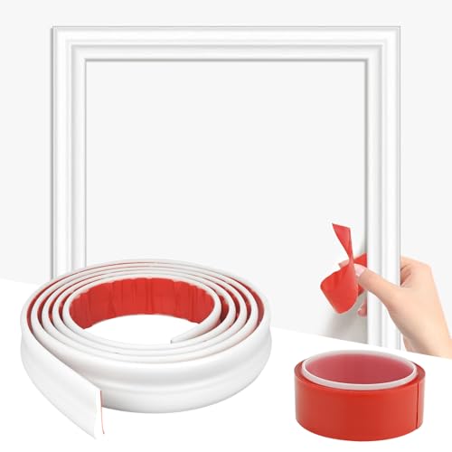 Moulage mural à décoller et à coller flexible et imperméable pour miroir