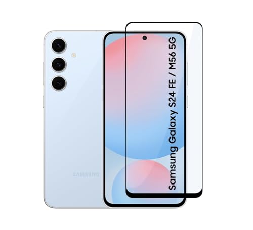 ZARALA Tempered Glass Compatible for Samsung Galaxy M56 5G Advanced Border-Less Full Edge to Edge HD+ Screen Protector and Easy Installation Kit (Pack of 1) (Galaxy M56 5G, black)