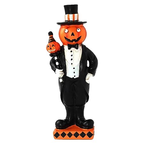 Halloween miniatuur hars pompoen pop - Gentleman pompoen hars ornamenten,Herbruikbare pompoenfiguren, Halloween-pompoenpop voor hotels Maxpo - Image 6