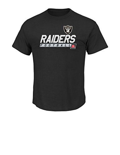 VF LSG NFL Oakland Raiders Men's Passing Game Short Sleeve Basic Tee, XX-Large, Black