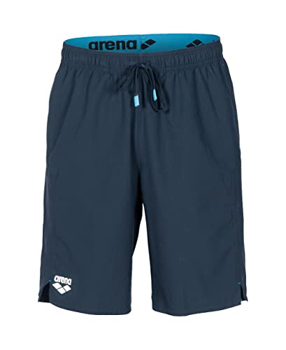 ARENA Men's Standard Team Bermuda Panel Shorts, Navy, X-Small