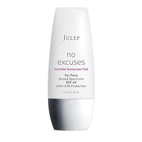 Julep No Excuses Invisible Facial Sunscreen Gel Broad Spectrum SPF 40 With Vitamin