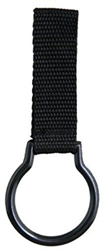 Police Nylon Flashlight Ring Holder for Duty Belt, Slide-ON Style