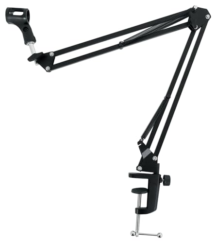 Rockville マイクブームアームスタジオポッドキャストUSBマイクスタンド+デスククランプ(30インチ)